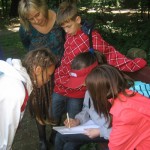 Benkások a ligetben