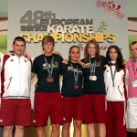 EB-érmes karatecsapat