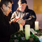 Babák Mihály polgármester és Seidl Ambrus plébános