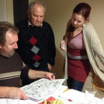 Tatai László, dr. Kutas Ferenc és Hegedűs Éva