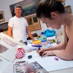 Basilides Kinga és Korbely István (a háttérben)