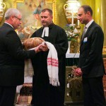 Dr. Fazekas Sándor földművelésügyi miniszter, Lázár Zsolt esperes és Svilen Kostov, bolgár agrárminiszter-helyettes