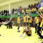 A Kazincbarcika a Pénzügyőr csarnokában ünnepelte bajnoki címét (Fotó: Földi Imre)