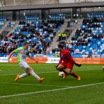 Zimonyi Dávid lövését hárítja Lévai Balázs (Fotó: Babák Zoltán)