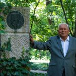 Bődi János a baráti kör alapkövénél (Fotó: Babák Zoltán)