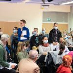 Kék pulóverben Szemenyei Kevin, maszkban Laurinyecz Szilveszter (Fotó: Babák Zoltán)