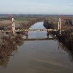 Az M44-es épülő Tisza-hídja (Fotó: Babák Zoltán)