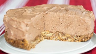 Nutellás Valentin-torta