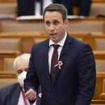 Dömötör Csaba az Országgyűlés plenáris ülésén