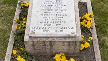 József Attila és családja sírja a Fiumei úti sírkertben (Fotó: Menna Omar)