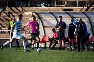 Endrefalvi góljával döntetlen Mezőhegyesen. A fotó a Mezőhegyesi SE-vel 2021. április 4-én itthon vívott mérkőzésen készült