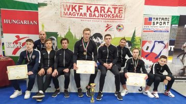 A szarvasi karatecsapat