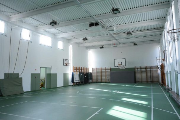 A Vajda Péter Evangélikus Gimnázium megújult tornaterme