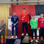 Hajduch Nándor (kékben) ezüstérmes lett