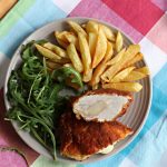 Pulykamell cordon bleu házi sült krumplival