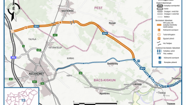 Az M44 Kecskemét-Szentkirály közötti szakasza