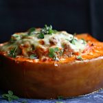 Pulykahússal töltött sütőtök