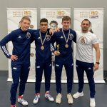 Balázs Gergely, Tóth Dominik, Hajduch Nándor és edzőjük, Sükösd Attila