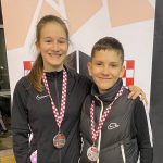 A két ezüstérmes: Bagosi Marianna és Ruzsinszki Balázs