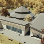 Nézet a Pavilon egyik látványtervéből. (A végleges ettől eltérhet)Tervező: OROS-HÁZ Kft.