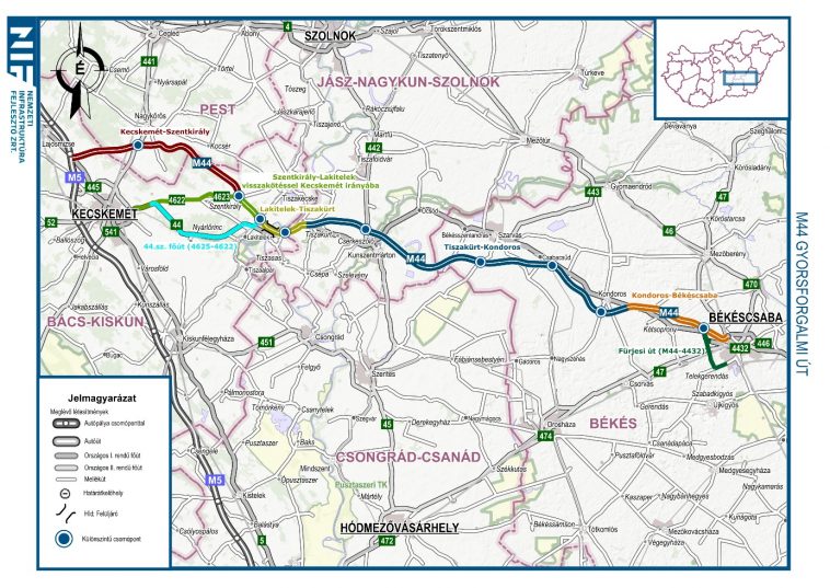 Az M44 gyorsforgalmi út M5 autópálya és Szentkirály közötti szakasza