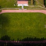 A Szarvasi FC 1905 pályája még a felújítások előtt 2020. május 28-án