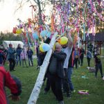 Májusfaállítás Békésszentandráson 2022. április 30-án