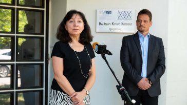 Charlina Vitcheva, az Európai Bizottság Tengerügyi és Halászati Főigazgatóságának (DG MARE) főigazgatója, és Halasi-Kovács Béla, a HAKI intézetvezetője