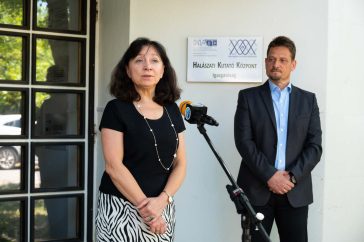 Charlina Vitcheva, az Európai Bizottság Tengerügyi és Halászati Főigazgatóságának (DG MARE) főigazgatója, és Halasi-Kovács Béla, a HAKI intézetvezetője