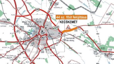Felújítják a 44-es főút egy újabb szakaszát