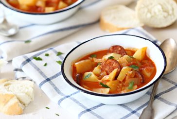 Pulykakolbászos leves