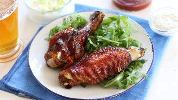 Sörpácos BBQ pulykaszárnyak