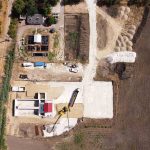 Zajlanak a munkálatok Békésszentandrás új szennyvízkezelőjén 2022. augusztus 11-én