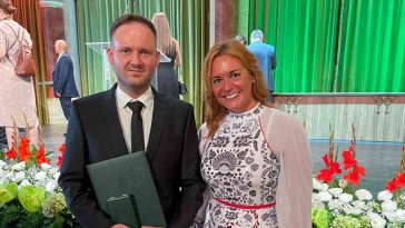 Povázsay Bence és Vitályos Eszer, a Kulturális és Innovációs Minisztérium parlamenti államtitkára