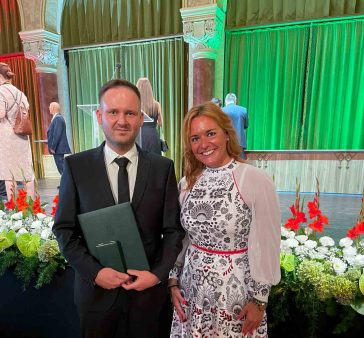 Povázsay Bence és Vitályos Eszer, a Kulturális és Innovációs Minisztérium parlamenti államtitkára