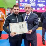 Ruzsinszki György és dr. Mészáros János, a Magyar Karate Szakszövetség elnöke