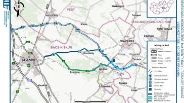 Az M44 kivitelezés alatt álló szakaszai