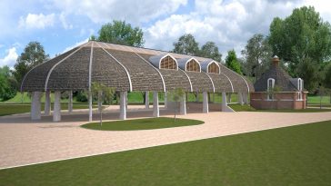 A Kacsa-tó csarnokának legfrissebb terve