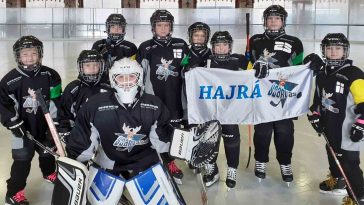 A Szarvasi Jégkorong SE U10-esei a hétvégi békéscsabai tornán