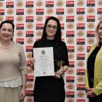 Nagy Erzsébet, a Gallicoop Zrt. marketingvezetője az „Inno d’Or – Év Innovációja” díj átadó ünnepségén.