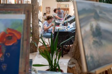 Zajlik a munka a Ruzicskay alkotótáborban 2023. július 6-án.