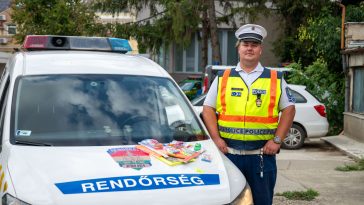 Gyurcsan Tamás r. főtörzsőrmester 2010-től rendőr, 2014-től baleseti helyszínelő, balesetvizsgáló.