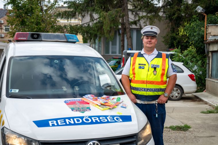 Gyurcsan Tamás r. főtörzsőrmester 2010-től rendőr, 2014-től baleseti helyszínelő, balesetvizsgáló.