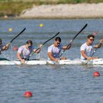 Kós Benedek és Keller Gergő egy hajóban evezve nyert aranyat.