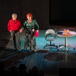 Kern András és Hernádi Judit a Kalamazoo című Orlai Produkcióban a Szarvasi Vízi Színházban 2023 augusztus 11-én.