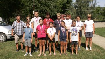 A Kajak-Kenu Club Szarvas versenyzői az elmúlt hétvégén Magyarkanizsán (Szerbia).