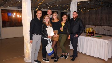 A Szarvashiba bronzérmes csapata: Tóth Norber, Szerbné Takács Judit, dr. Demcsák Dávid, Konstantinovics Lili, Volford-Bazsó Kitti és Szerb Milán.