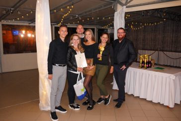 A Szarvashiba bronzérmes csapata: Tóth Norber, Szerbné Takács Judit, dr. Demcsák Dávid, Konstantinovics Lili, Volford-Bazsó Kitti és Szerb Milán.