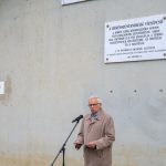 Dorogi István emlékezett a kubikosokra október 15-én a békésszentandrási duzzasztóműnél.