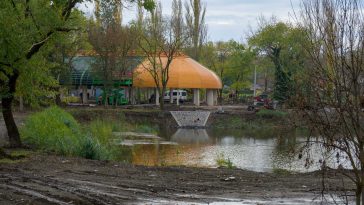 A Kacsa-tó látképe 2023. november 14-én.